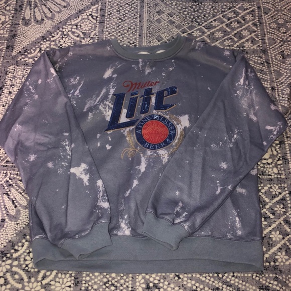 miller lite crew neck sweatshirt